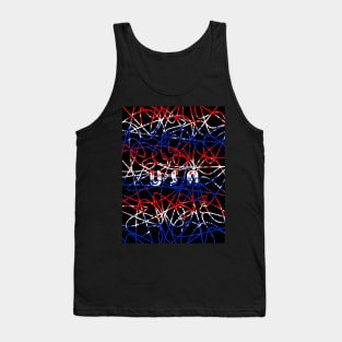 FOURTH Of July Scribble Tank Top